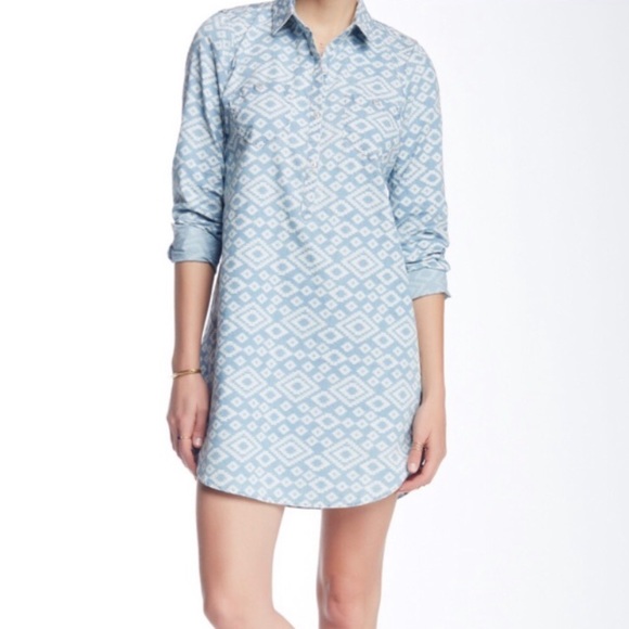 Lucky Brand Dresses & Skirts - Lucky Brand Blue Printed Dress